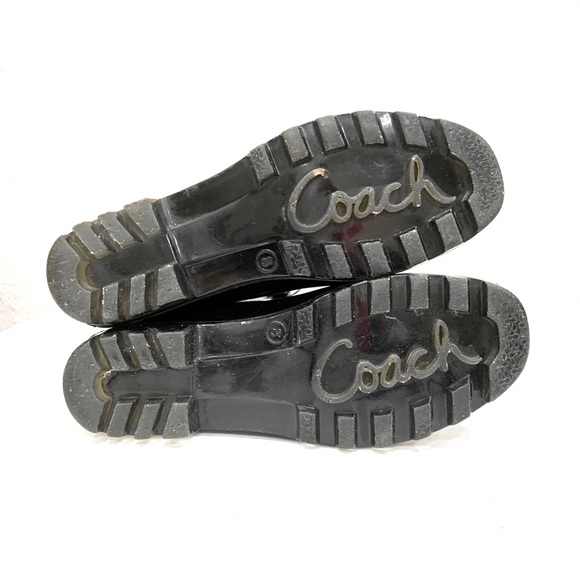 COACH Black Mid-Calf Waterproof Boots - Picture 16 of 16